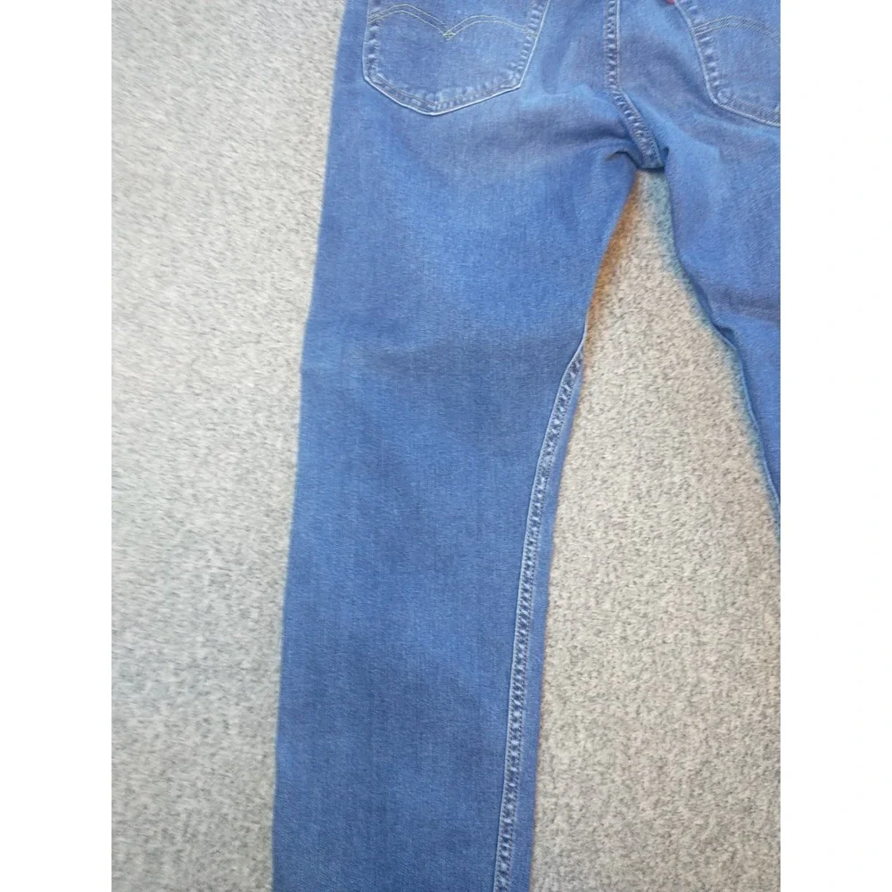 Levis Performance 511 Slim Fit Distressed Medium Wash Blue Jeans Mens 34x33
